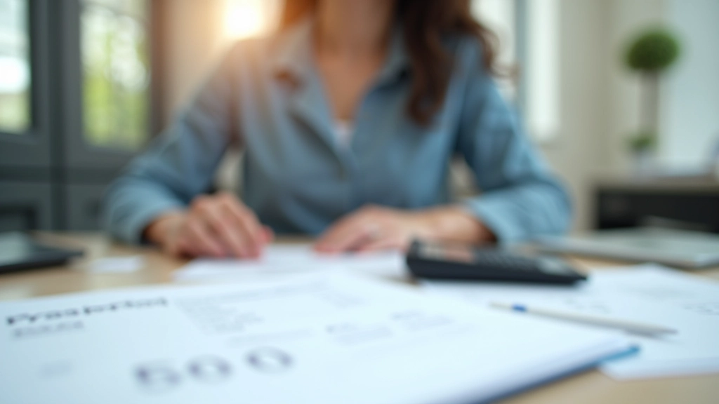 Antreprenor care-și organizează evidența financiară la birou